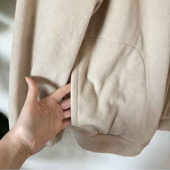NWT Shop Stevie Fleece Zip Up Jacket in Beige - Picture 5 of 7